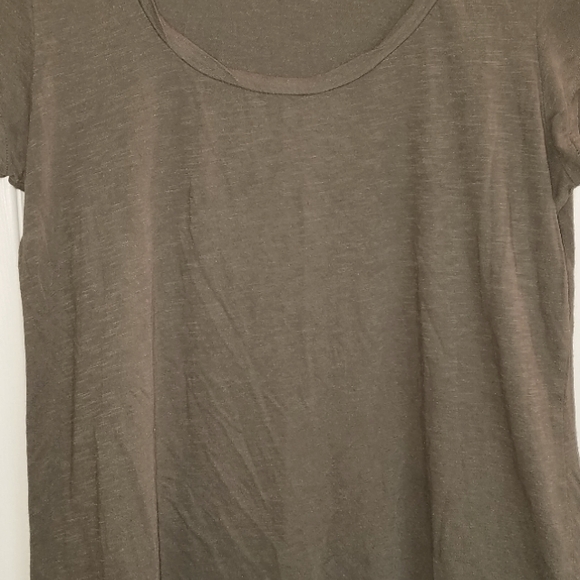 Lucky Brand moss shirt cap sleeve - Picture 1 of 4